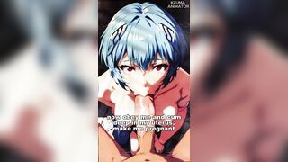 Rei Ayanami being gentle and jerking off for you - hentai joi guided jerk off instruction