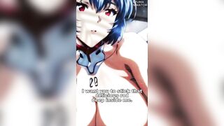 Rei Ayanami being gentle and jerking off for you - hentai joi guided jerk off instruction