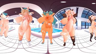 [POV VR 360] Huge Cock Futanari Ladies Dance For You (Futa Hentai Animation)