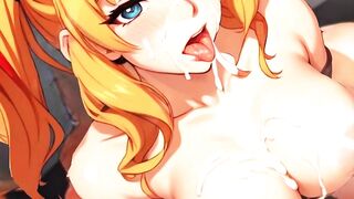 blonde Huge boobs girl with Ass #Hentai #Anime Ki Generated