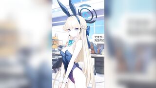 【ブルアカ】飛鳥馬トキ　モーション + ダメージボイス　3Dエロアニメ　sex　blue archive toki