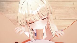 【ブルアカ】飛鳥馬トキ　モーション + ダメージボイス　3Dエロアニメ　sex　blue archive toki