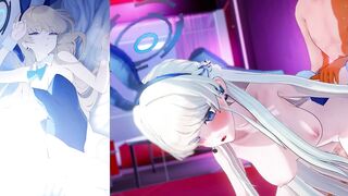 【ブルアカ】飛鳥馬トキ　モーション + ダメージボイス　3Dエロアニメ　sex　blue archive toki