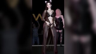 3D cute stripper wearing sexy lingerie