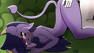 A succubus gets fucked in the forest by a stranger