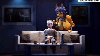 ANKHA DANCE FOR HER FEMBOY BOYFREND AND TRUING TO FUCK HIM - HENTAI ANIMATED 4K 60FPS