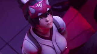 Kiriko Overwatch Gangbanged HMV HD