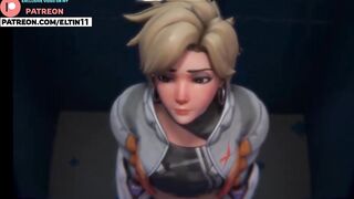 Tracer Do Hot Blowjob For Сoncert Tickets In Club Toilet | Overwatch Porn 4k