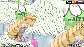 One Piece Hentai - Monet Bird hand job big Bird