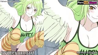 One Piece Hentai - Monet Bird hand job big Bird