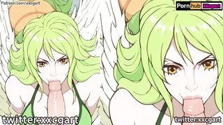 One Piece Hentai - Monet Bird hand job big Bird