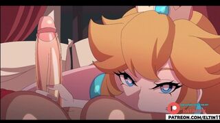 Princess Peach Help Futanari Daisy With Big Dick And Getting Creampie - Futa Mario Hentai 4k 60fps