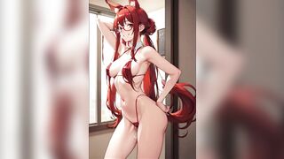 Sexy Girl Anime Red Hair