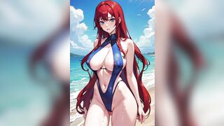 Sexy Girl Anime Red Hair