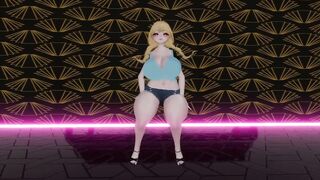 VR Blonde Bimbo Bitch Gives you A Sexy Strip Show