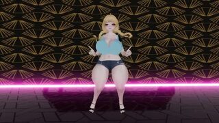 VR Blonde Bimbo Bitch Gives you A Sexy Strip Show