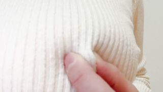 Married woman's nipple masturbation