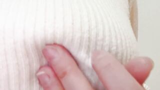 Married woman's nipple masturbation