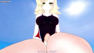 Piper from Zenless Zone Zero Gives You A Footjob At The Beach Hentai POV