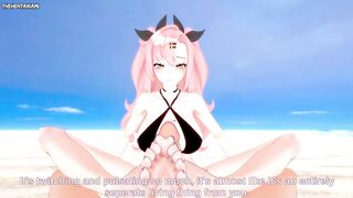 Nicole from Zenless Zone Zero Gives You A Footjob At The Beach Hentai POV