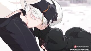 neir autonoma hentai 2B getting cream