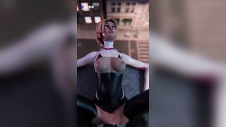 You Won't Find This In Theaters! Extra Quality 3D Animation Of Venom Fucking Gwen On The Roof Of San