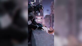 You Won't Find This In Theaters! Extra Quality 3D Animation Of Venom Fucking Gwen On The Roof Of San