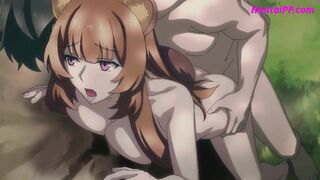 Passional Pussy Creampie In The Woods ( Shield Hero 3 ) HENTAI