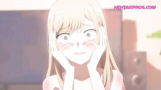 Virgin Gamer gets his cock sucked for the first time by bored horny blonde step sis - Uncensored Hentai