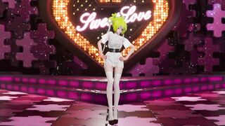 Hatsune Miku Shake It Song Undressing Dance Hentai Mmd 3D Blonde Hair Color Edit Smixix