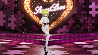 Hatsune Miku Shake It Song Undressing Dance Hentai Mmd 3D Blonde Hair Color Edit Smixix