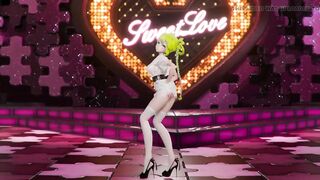 Hatsune Miku Shake It Song Undressing Dance Hentai Mmd 3D Blonde Hair Color Edit Smixix