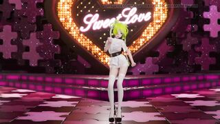 Hatsune Miku Shake It Song Undressing Dance Hentai Mmd 3D Blonde Hair Color Edit Smixix