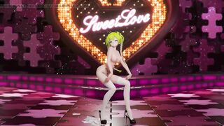 Hatsune Miku Shake It Song Undressing Dance Hentai Mmd 3D Blonde Hair Color Edit Smixix