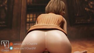 RE4 Ashley Graham Riding on a Huge Cock