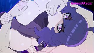 Halloween Animation ( Uncensored ) Busty MILF Play With Big Cock ( ANIME )