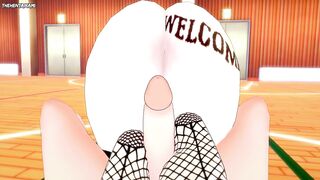 Tomoko from Watamote Works Out With a Footjob! Hentai POV