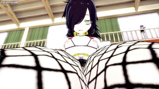 Tomoko from Watamote Works Out With a Footjob! Hentai POV