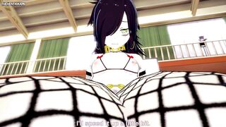 Tomoko from Watamote Works Out With a Footjob! Hentai POV