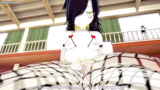 Tomoko from Watamote Works Out With a Footjob! Hentai POV