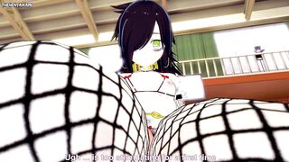 Tomoko from Watamote Works Out With a Footjob! Hentai POV