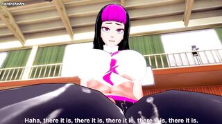 Juri Han from Street Fighter Works Out With a Footjob! Hentai POV