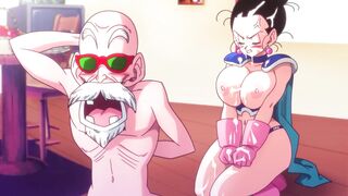 Dragonball ChiChi Handjob Cheating Cuckold Sex - 2D Hentai