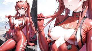 Asuka Langley Soryu get fucked on a mountain