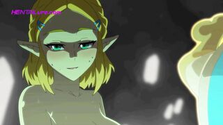 Zelda’s Sexual Date at the Royal Pool: A Lustful Visitor Brings an Unexpected Twist! HENTAI Parody