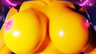 FNAF Chica Shaking her Big Boobs | Furry Animated Porn POV | Chica from Five Nights at Freddy's