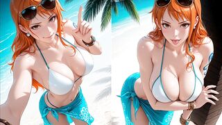 Nami from One Piece: The red-haired beast craves rough sex