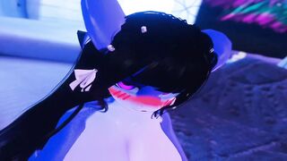 Two hot sharks romantic rough breeding session (vrchat)