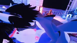 Two hot sharks romantic rough breeding session (vrchat)