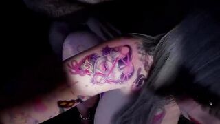 3D Huge Boobs Slut Show Her Perfect Tattoo